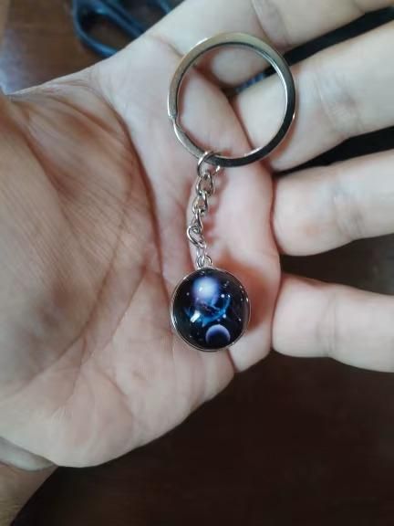 Zodiac Gemstone Keychain | Astrology Crystal Keychain