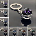Zodiac Gemstone Keychain | Astrology Crystal Keychain