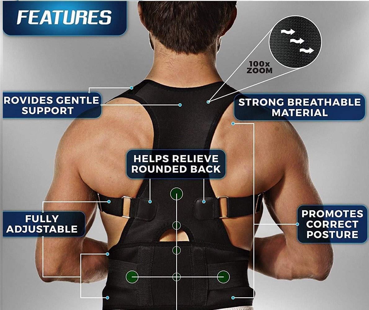Posture Corrector Belt Unisex | Back &amp; Shoulder Support for Daily Posture Improvement